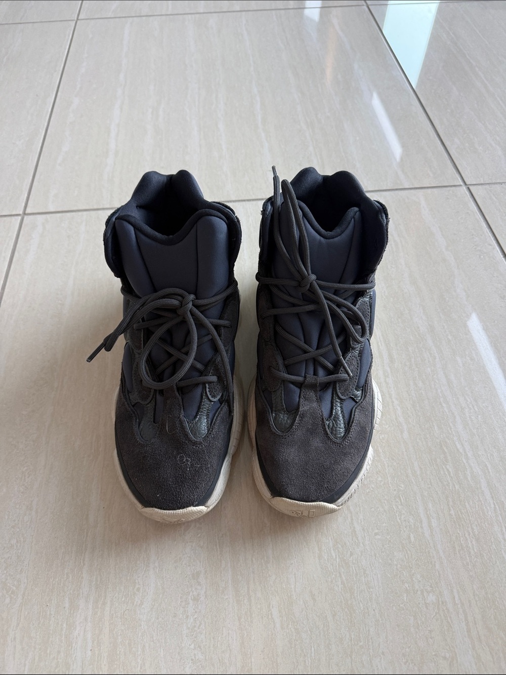 Adidas Men's Black High-Top Athletic Sneakers